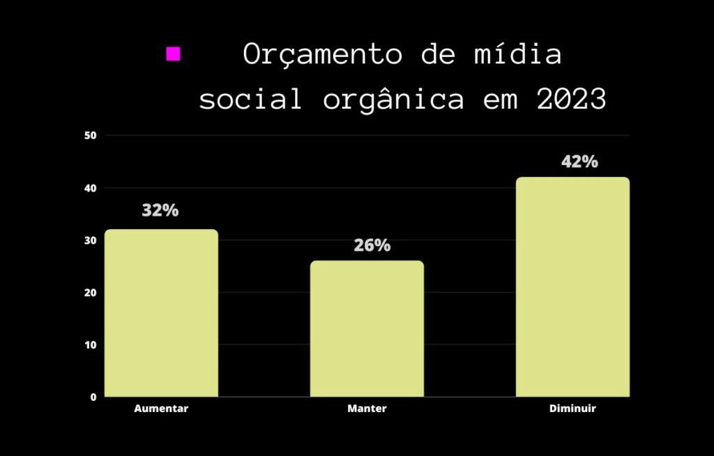 Orçamento de Mídia Social Orgânica em 2023